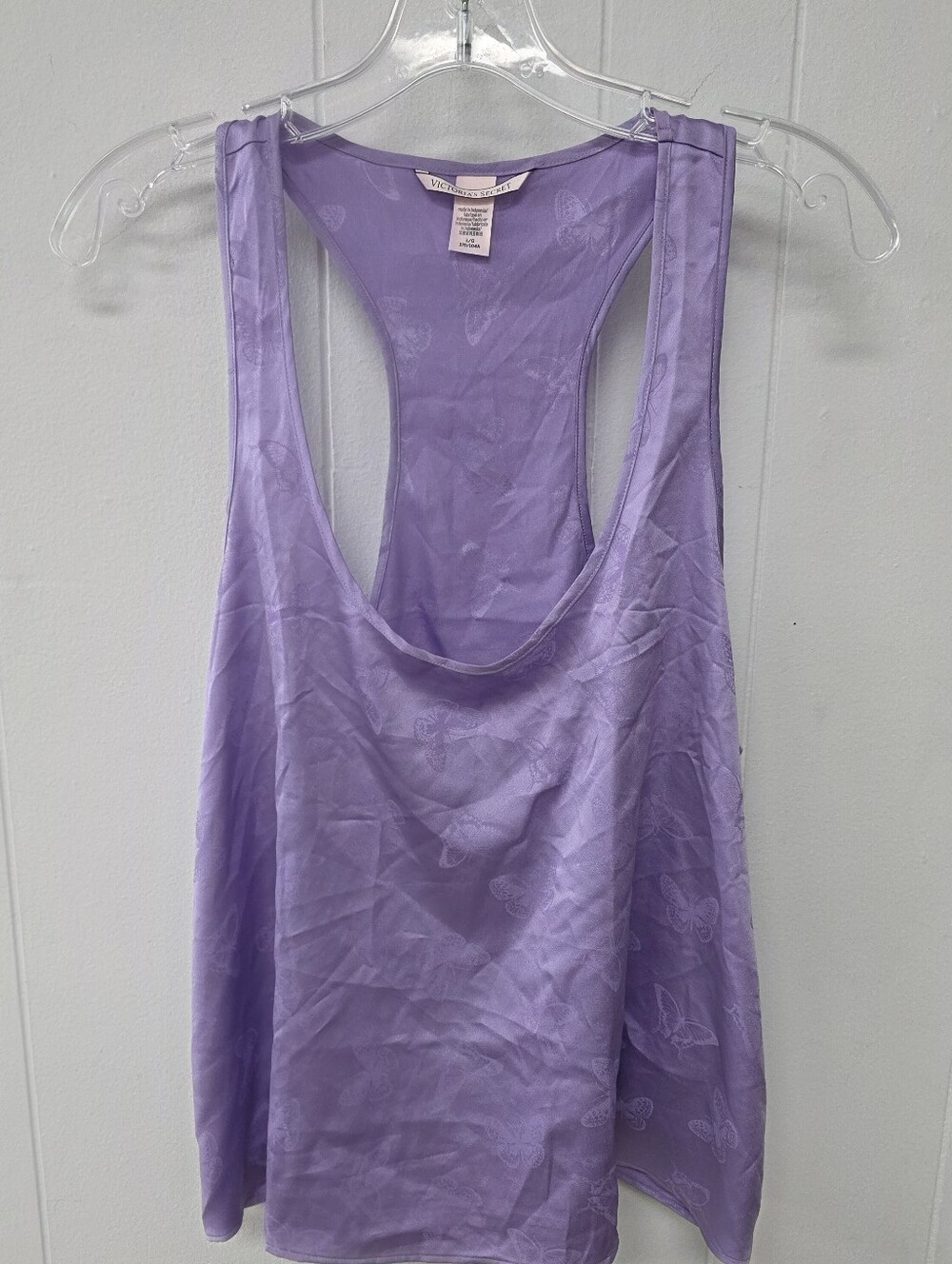 Vintage Victoria Secret Sz Large Butterfly Print Tank